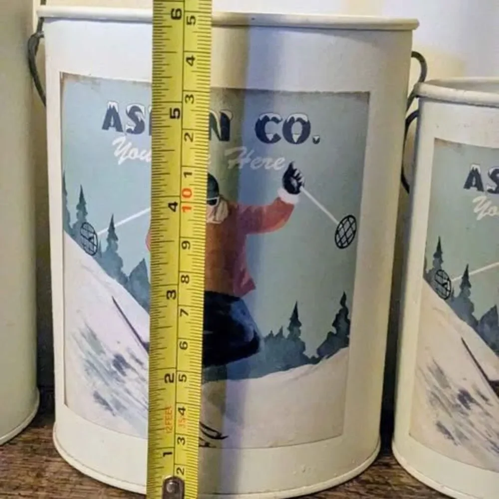 Nantucket Aspen Co. Metal Buckets - Set of 3